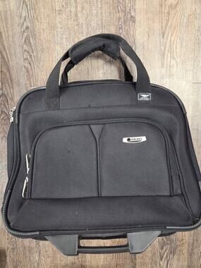 Delsey Rolling Laptop Duffle Briefcase Travel Under Seat Tote Carry On Bag